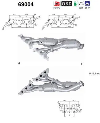 Catalizador Lexus IS I · Lexus IS SportCross
