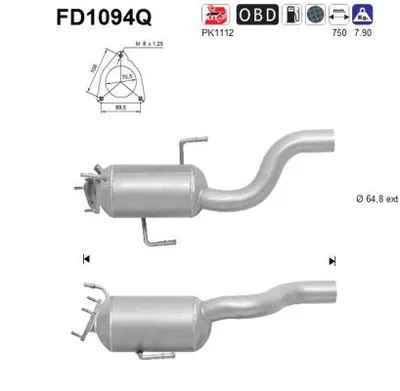 Filtro de partículas Vw TOUAREG · Audi Q7 · Audi Q7 Van