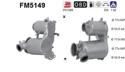 Filtro de partículas Seat ALHAMBRA · Audi Q3 · Vw SHARAN