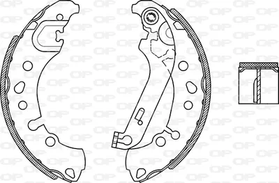 Juego de zapatas de frenos Ford FIESTA VII · Ford FIESTA VII Van
