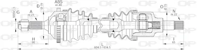 Árbol de transmisión Peugeot 206 Hatchback · Peugeot 206 SW · Peugeot 206 Saloon