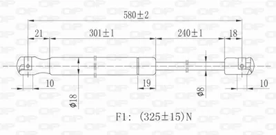 Muelle neumático, maletero/compartimento de carga Ford FIESTA IV · Ford FIESTA Hatchback Van · Mazda 121 III
