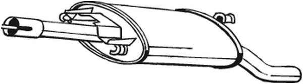 Silenciador posterior Vw GOLF II