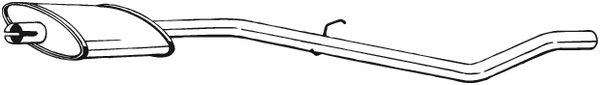 silenciador del medio Peugeot 205 I · Peugeot 205 I Convertible · Peugeot 205 II