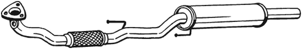 Presilenciador Vw FOX Hatchback