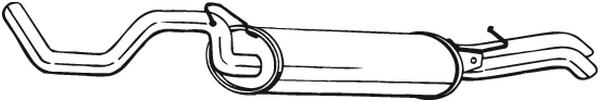 Silenciador posterior Seat TOLEDO II · Skoda OCTAVIA I · Skoda OCTAVIA I Combi