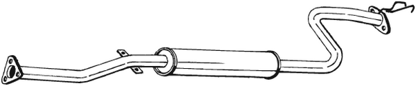 silenciador del medio Honda CRX III