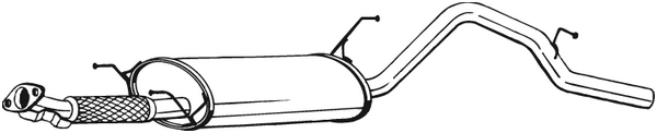 Silenciador posterior Daihatsu TERIOS