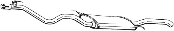 Silenciador posterior Vw GOLF III Variant · Vw GOLF Van III Variant