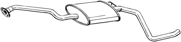 silenciador del medio Ford ESCORT V · Ford ESCORT V Turnier · Ford ESCORT V Saloon