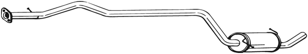 silenciador del medio Ford FIESTA Box Body/MPV