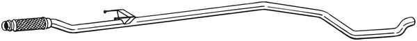 Tubo de escape Peugeot 206+