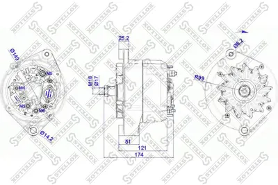 Alternador Volvo S40 I · Volvo V40 Estate · Volvo V70 I