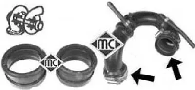 Tubo flexible de aire de sobrealimentación Nissan MICRA II · Renault KANGOO · Renault CLIO II