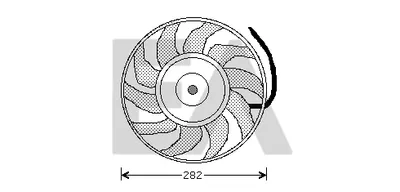 Ventilador, refrigeración del motor Audi 80 B4 Saloon · Audi 80 B4 Avant · Audi 100 C4 Saloon