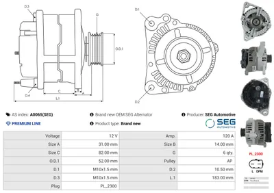 Alternador Porsche BOXSTER · Porsche 911 · Porsche 911 Convertible