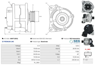 Alternador Bmw 3 Compact · Bmw 3 · Bmw 3 Coupe