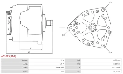 Alternador AS-PL A01025(SEG)