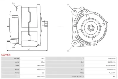 Alternador AS-PL A01037S