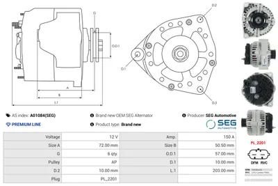 Alternador Cadillac ESCALADE