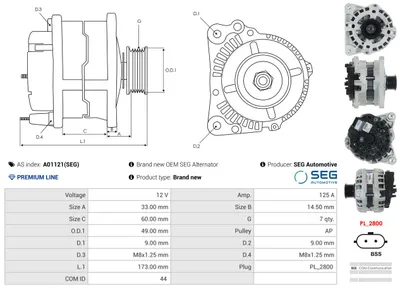 Alternador Renault KANGOO · Renault CLIO II · Renault KANGOO Express