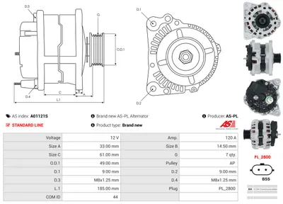 Alternador Renault KANGOO · Renault CLIO II · Renault KANGOO Express