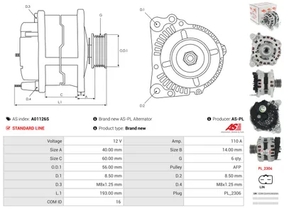 Alternador Audi A1 · Audi A1 Sportback · Seat IBIZA IV