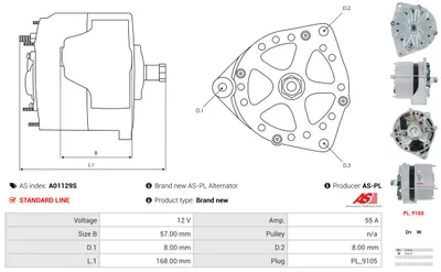 Alternador AS-PL A01129S