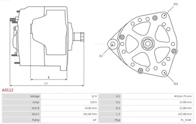 Alternador AS-PL A0112