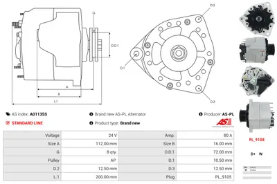 Alternador Mercedes-Benz VARIO Bus · Mercedes-Benz VARIO Van · Mercedes-Benz VARIO Platform/Chassis