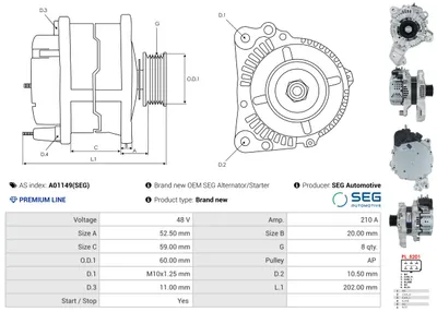 Alternador Suzuki SX4 S-CROSS · Suzuki VITARA · Suzuki SWIFT V