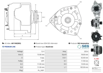 Alternador Jeep WRANGLER IV