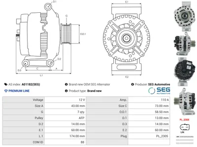 Alternador Ford RANGER