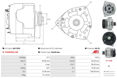Alternador Mercedes-Benz VITO Bus · Mercedes-Benz VITO Van · Mercedes-Benz V-CLASS
