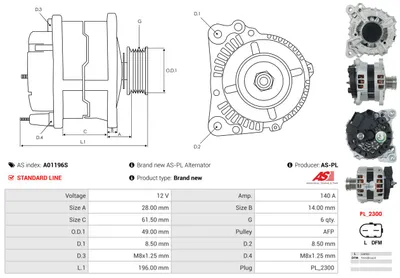 Alternador Vw JETTA IV