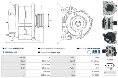 Alternador Renault CLIO V