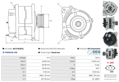 Alternador Mercedes-Benz CITAN Mixto · Mercedes-Benz CITAN Box Body/MPV · Mercedes-Benz CITAN MPV
