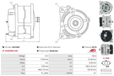 Alternador Renault CLIO II · Renault MODUS / GRAND MODUS · Renault CLIO III