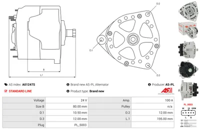 Alternador AS-PL A01247S