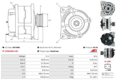 Alternador Renault LAGUNA II · Renault LAGUNA II Grandtour · Renault MEGANE II