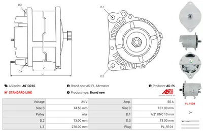 Alternador AS-PL A01301S