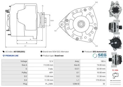 Alternador Jeep WRANGLER IV