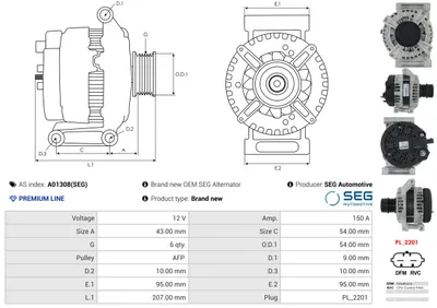 Alternador Opel CORSA E · Opel CORSA E Hatchback Van
