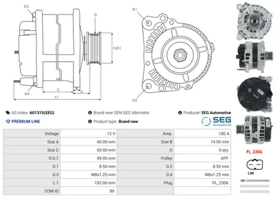 Alternador Audi A5 · Audi A4 B8 · Audi A4 B8 Avant