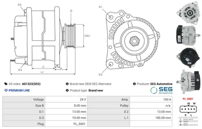 Alternador Mercedes-Benz VIANO
