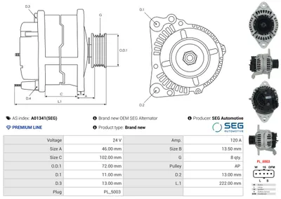 Alternador AS-PL A01341(SEG)