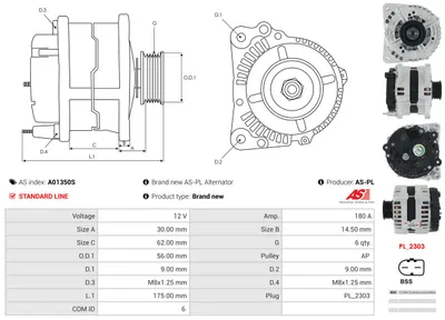 Alternador Audi A8 D3 · Audi A6 C6 · Audi A6 C6 Avant