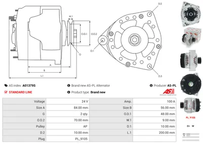 Alternador AS-PL A01379S