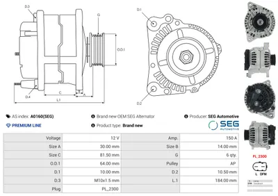 Alternador Audi A6 C5 · Audi A6 C5 Avant · Audi ALLROAD C5