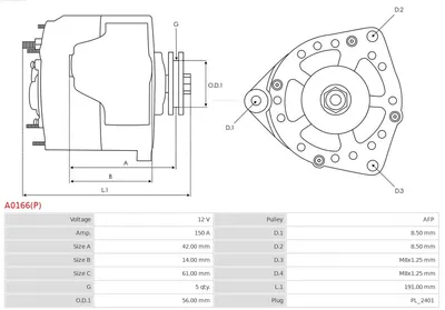 Alternador Nissan MICRA III · Renault CLIO II · Renault CLIO II Hatchback Van